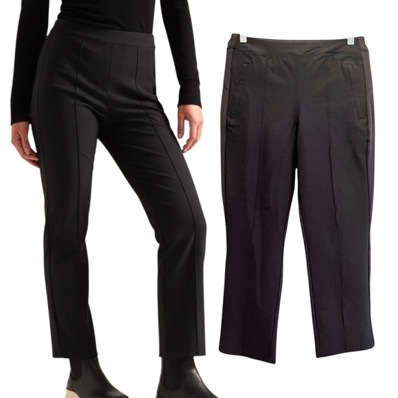 Athleta Pants - ATHLETA Headlands Hybrid Straight Leg Black Pants Stretch Women's Size 8